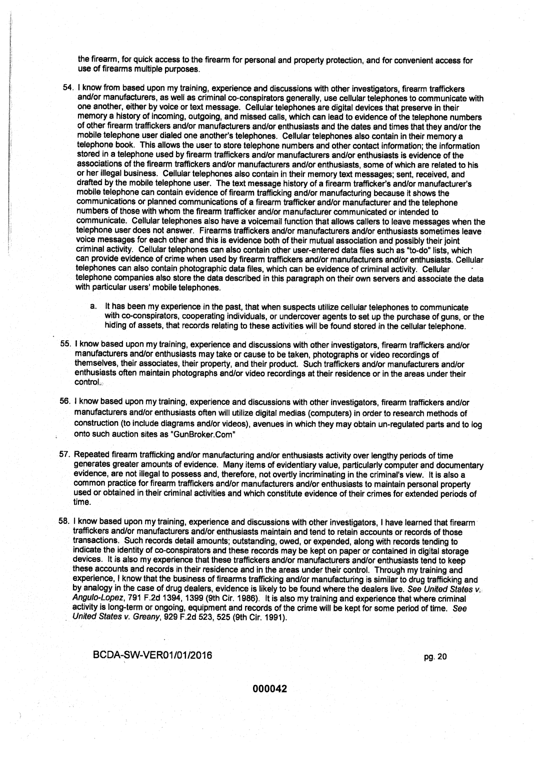 Statement of probable cause page 16