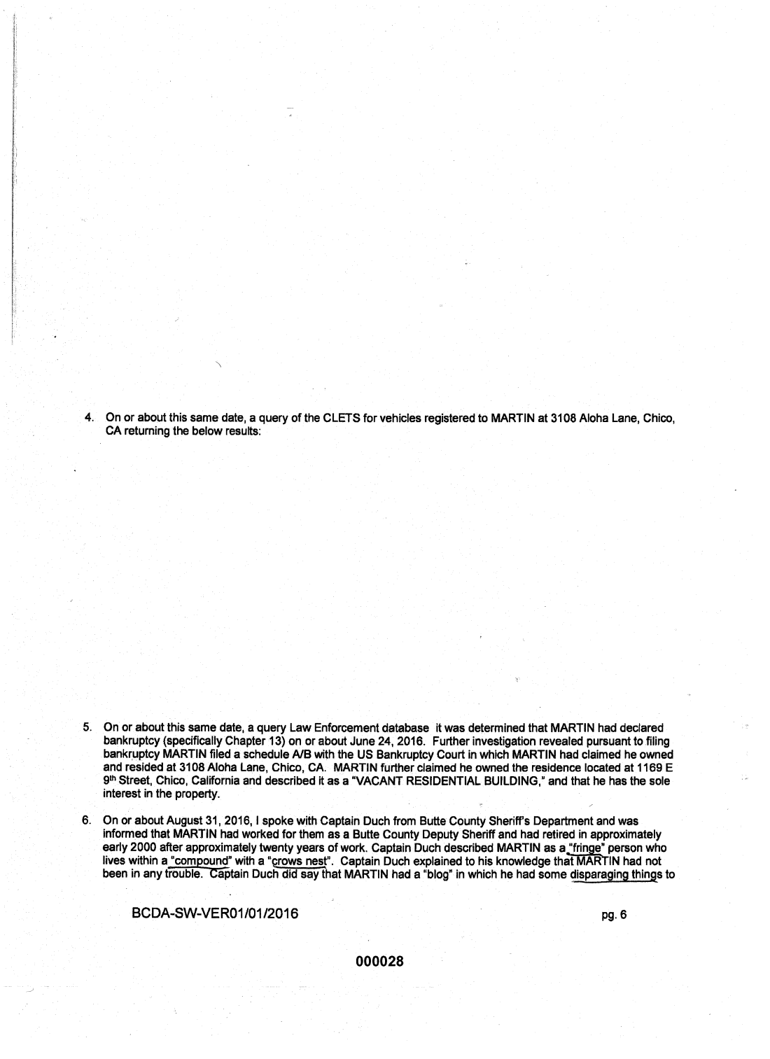 Statement of probable cause page 2